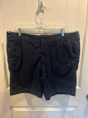 Abercrombie & Fitch Navy Flat-Front Men's Shorts